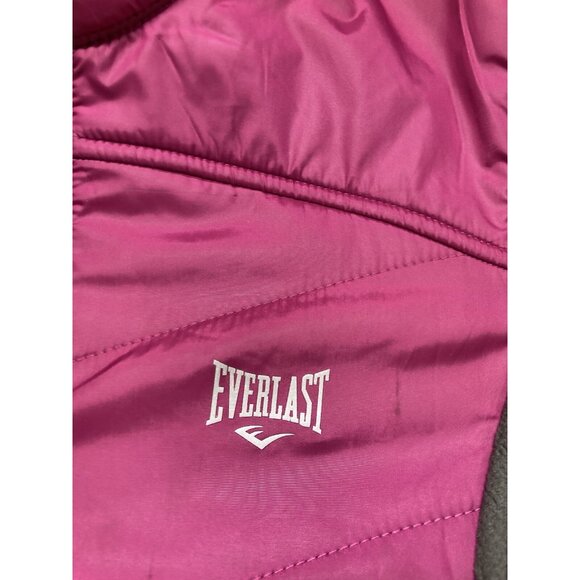 Everlast Fleece Jacket Women’s Size Medium Gray Long Sleeve Full Zip - Picture 3 of 11
